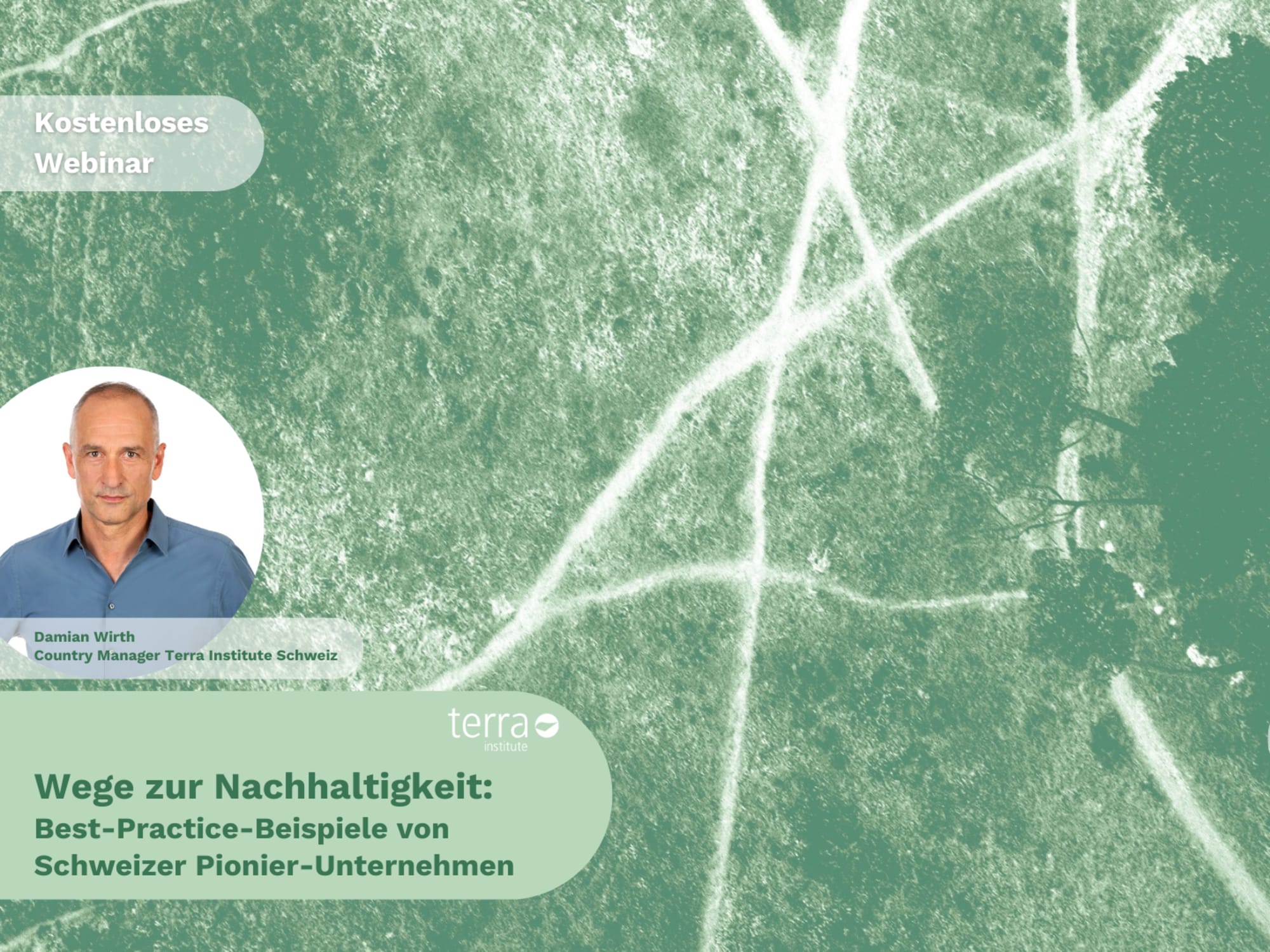 Flyer Webinar «Wege zur Nachhaltigkeit» vom 23. August 2023
