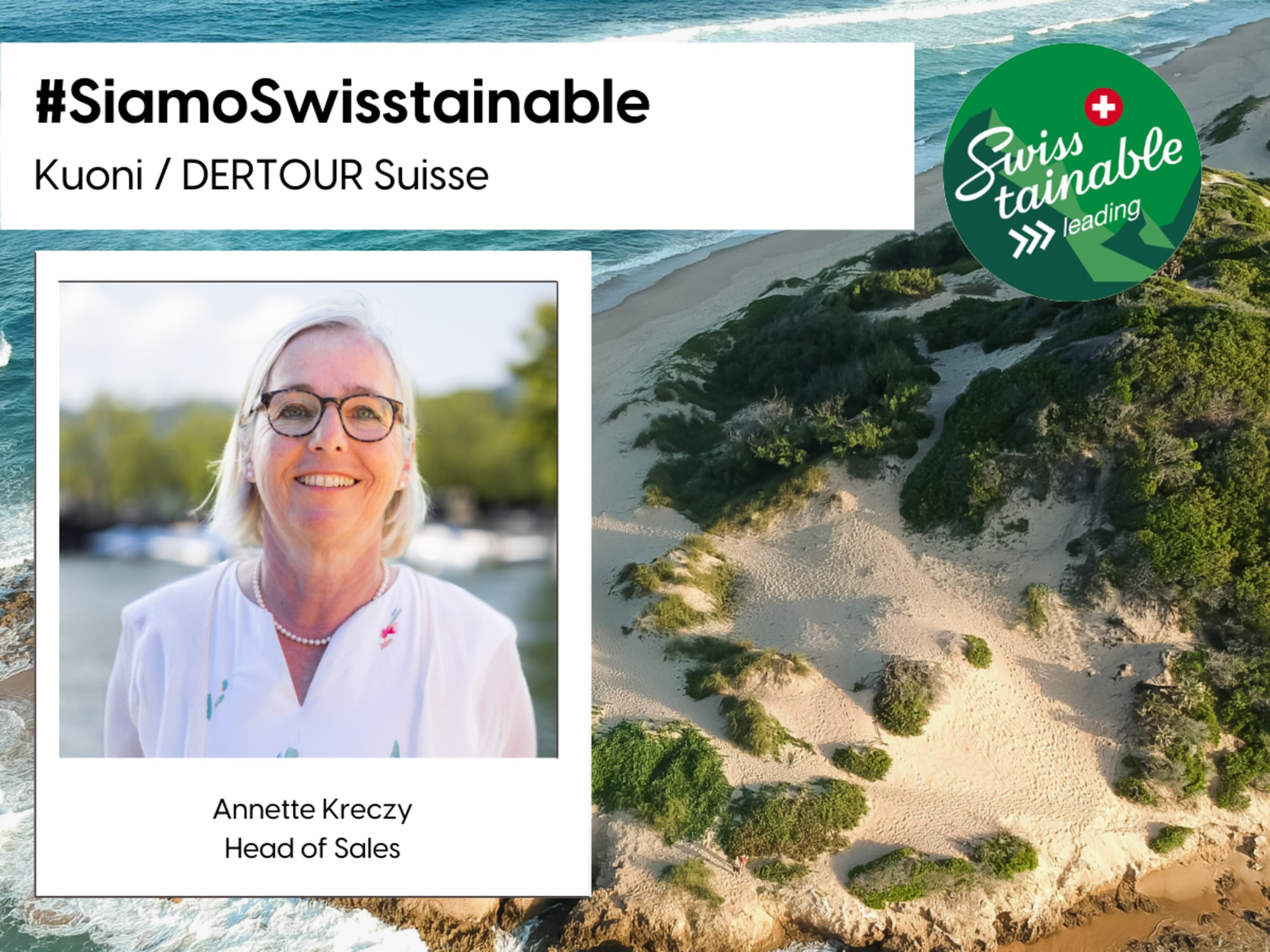 Kuoni / DERTOUR Suisse ist Swisstainable auf Level III - leading