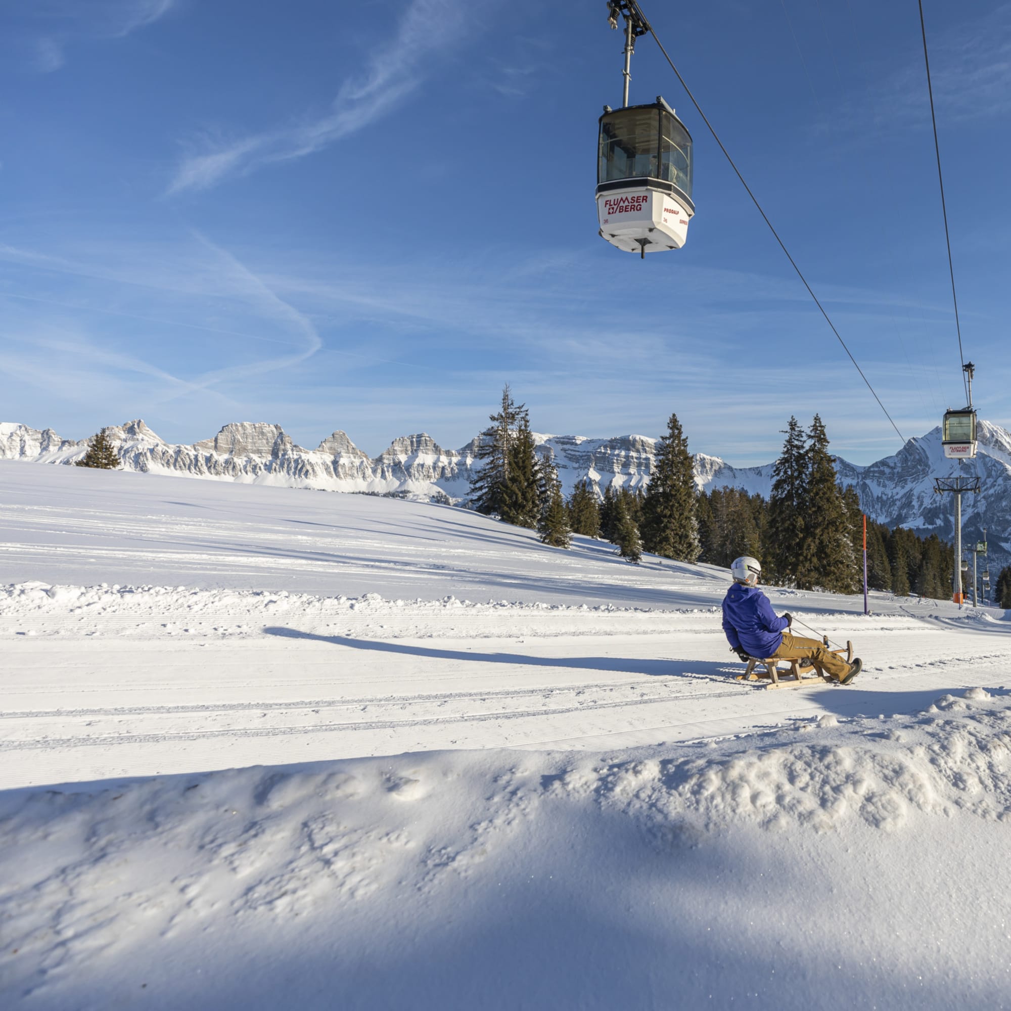 Slittare sul Flumserberg