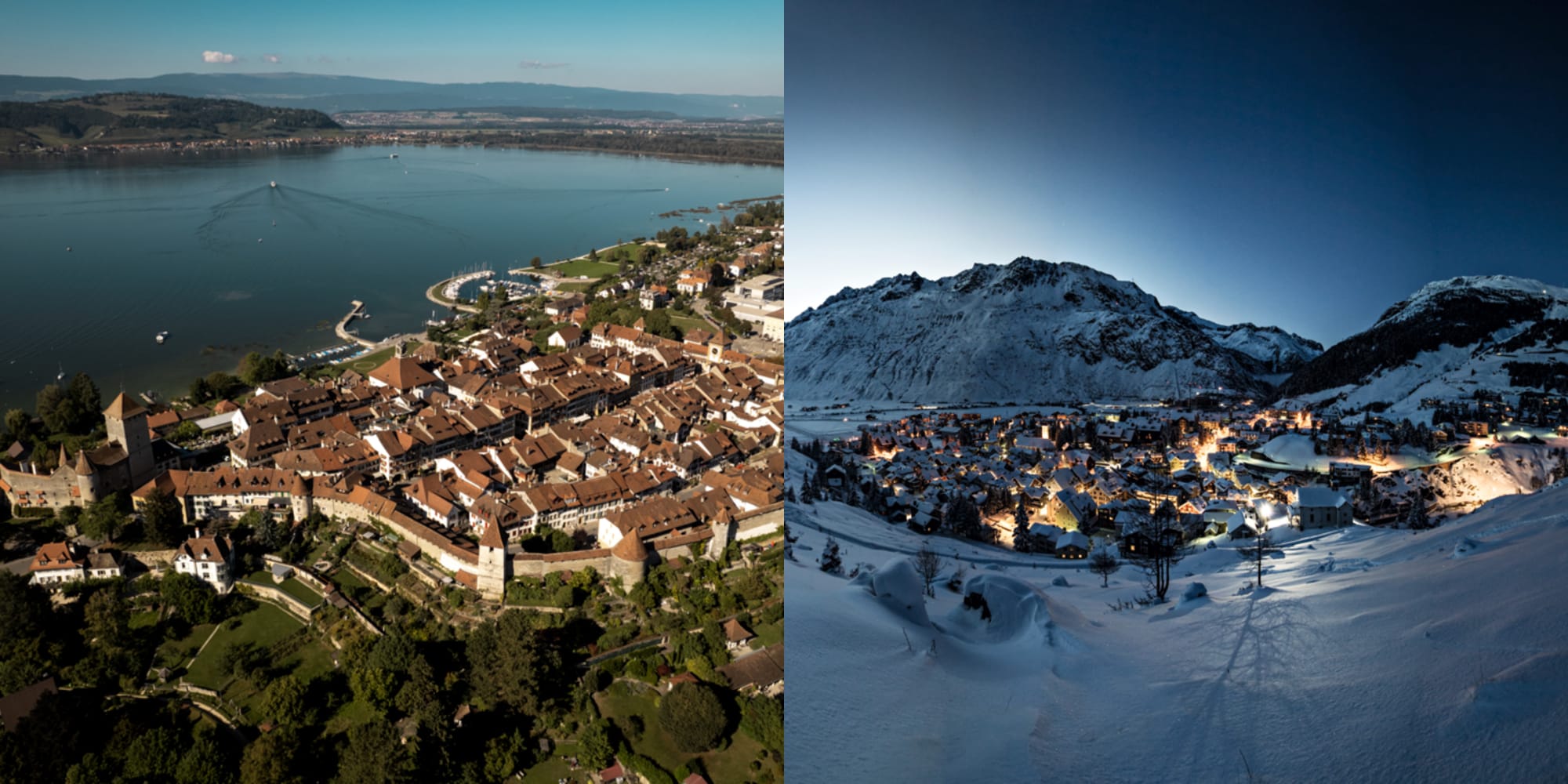 «Best Tourism Villages» 2022 Morat et Andermatt. Images: Nicole Schafer photo & film, Suisse Tourisme/Valentin Luthiger