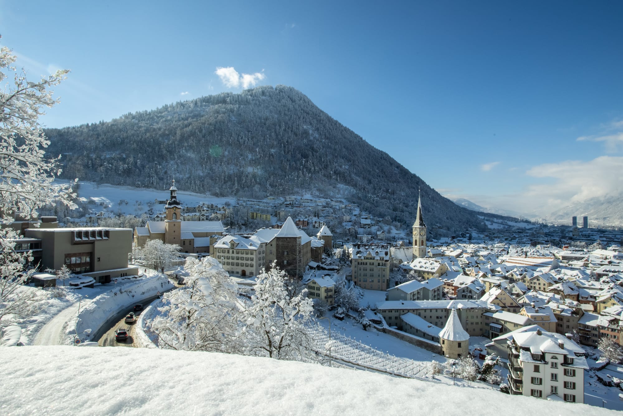 Aussicht auf die Stadt Chur