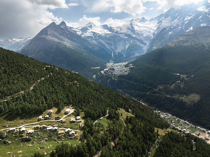 Vista sul Saas-Grund