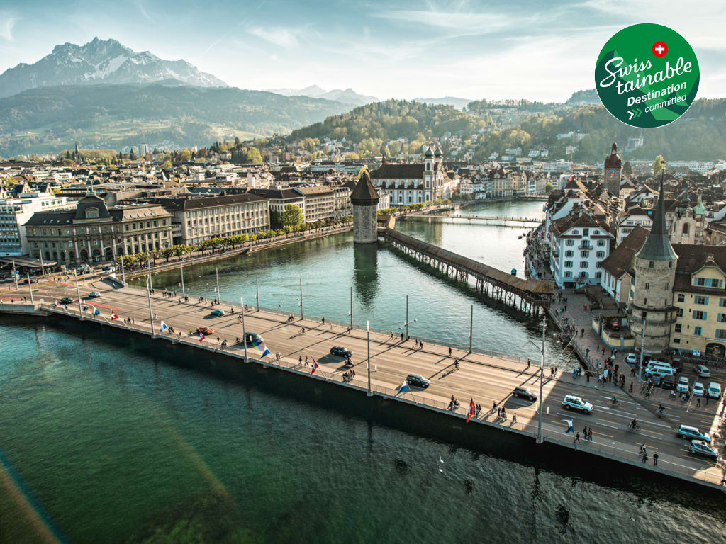 Stadt Luzern ist neu Swisstainable Destination auf Level I – committed