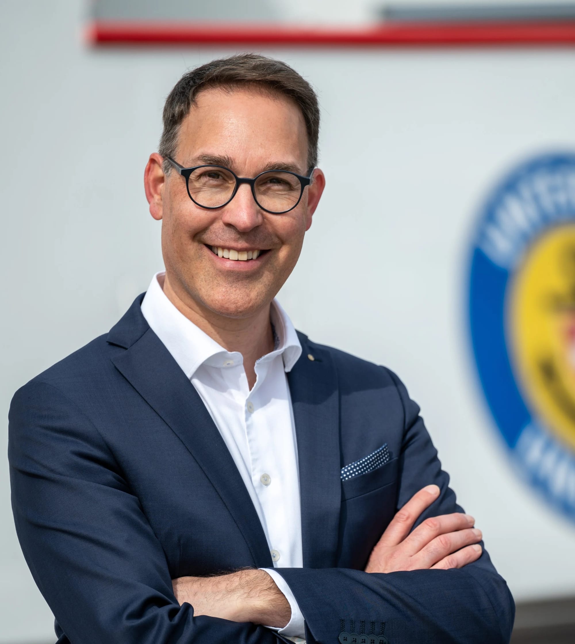 Ein Portrait-Foto von Remo Rey, Geschäftsführer Schweizerische Schifffahrtsgesellschaft Untersee und Rhein AG (URh).