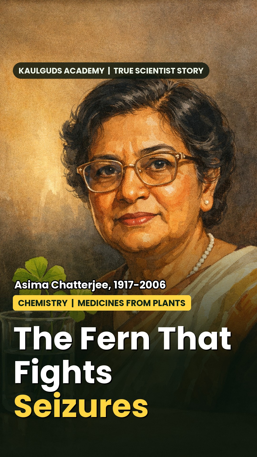 How did a small pond fern lead to a medicine for epilepsy in India?