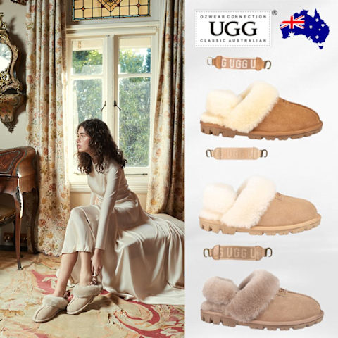 [오즈웨어] UGG 어그 3웨이 탈부착밴딩 성인용 양가죽 슬리퍼 OB114D