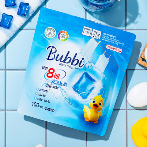 초고농축 캡슐세제 비누향 8g
 100개입 x 2개