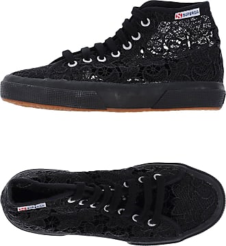 superga alte in pelle