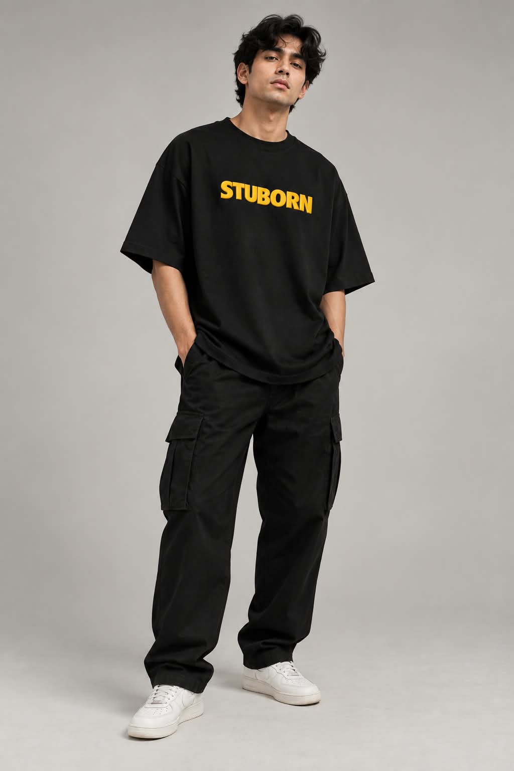 Aries Ram Graphic Oversized T-Shirt — Black — photo 2
