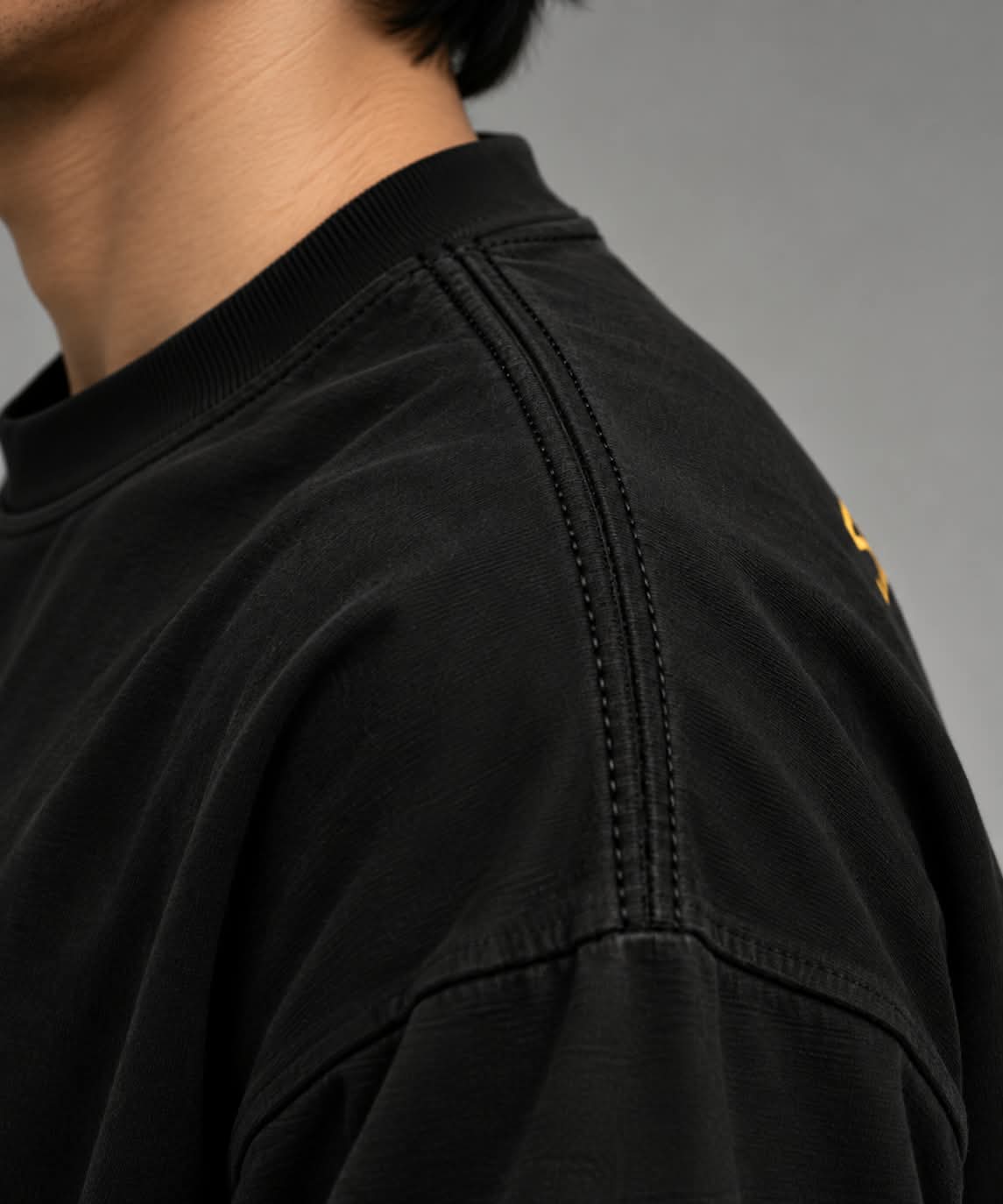 Aries Ram Graphic Oversized T-Shirt — Black — photo 7