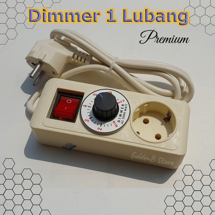Jual Jual Dimmer 2000W Pengatur Kecepatan Gerinda Dimer Stop Kontak 1
