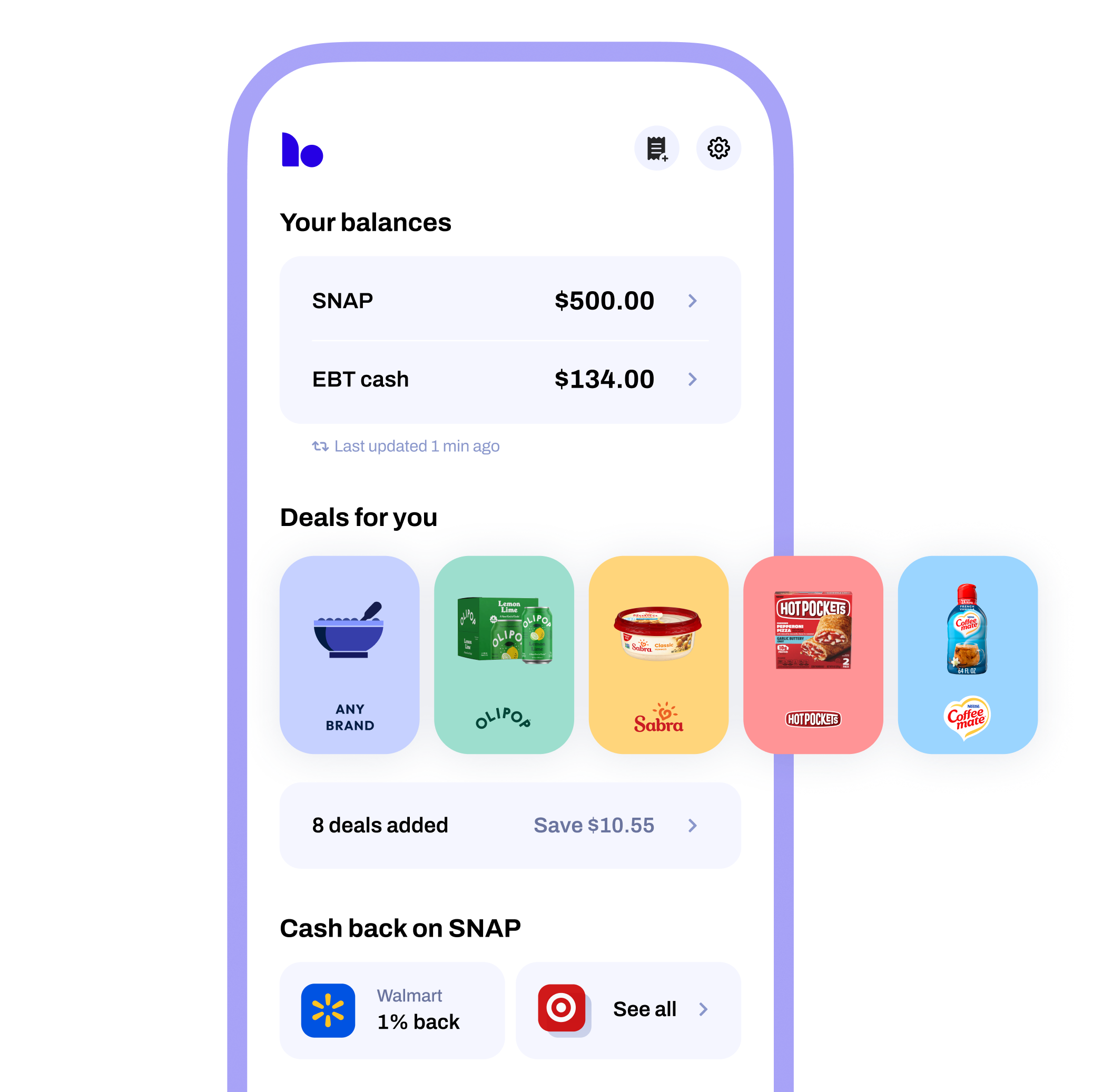 Benny app interface