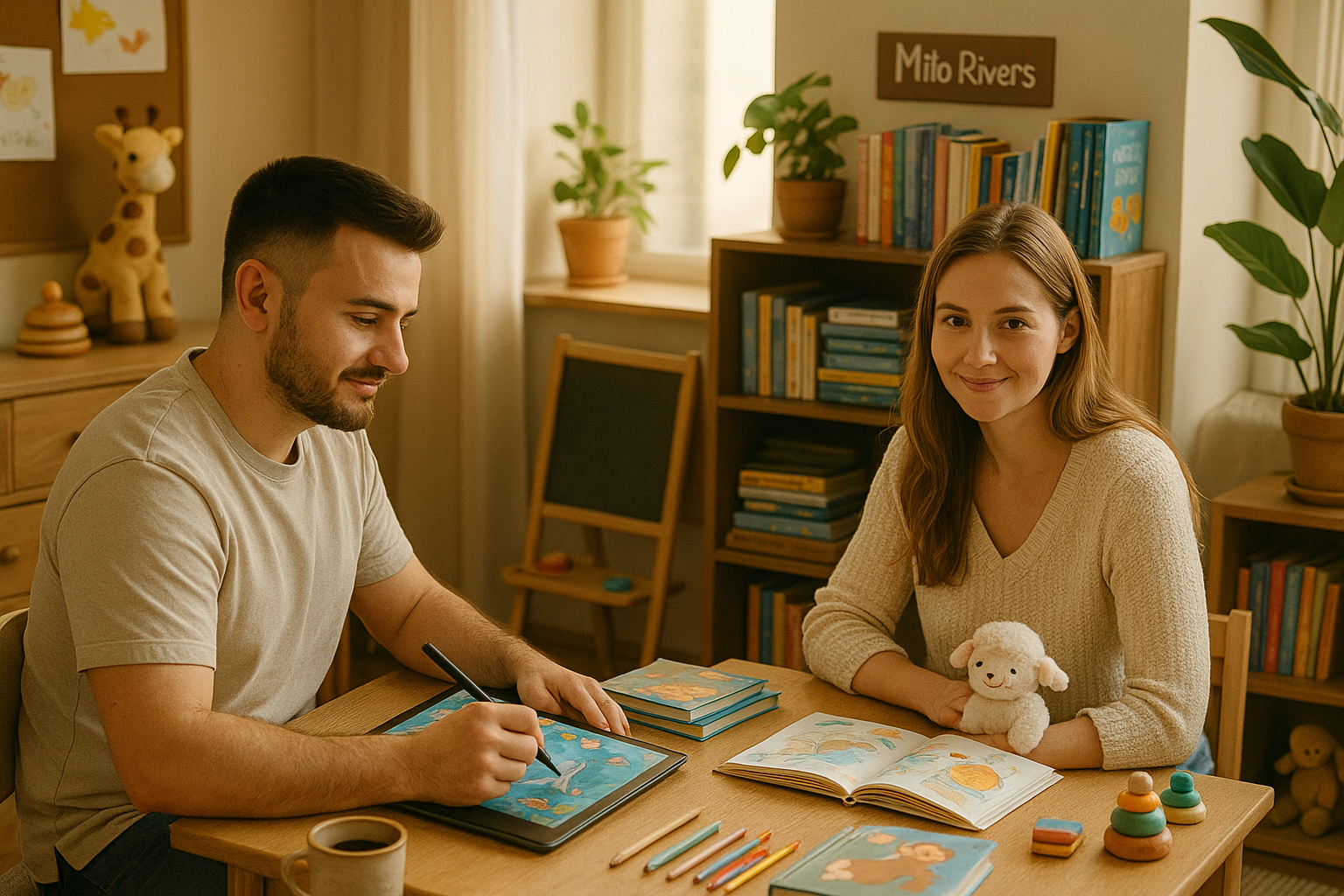 Vitaliy and Nadia, creators of Milo Rivers