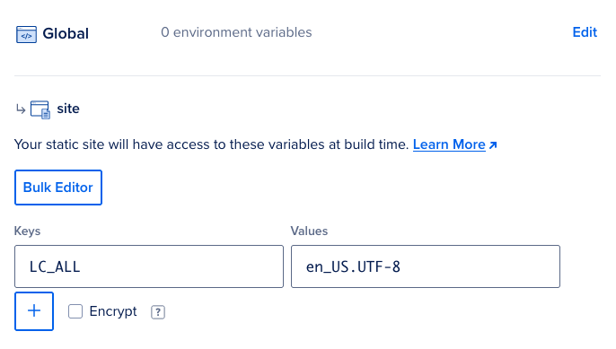 Add environment variable