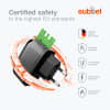 subtel® 5V Charger for SanDisk Sansa Clip plus / Sansa Clip Power Supply 1A / 1000mA Power Cord 1.1m Charging Lead