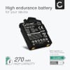 2x Batteri for Sennheiser MM 400, 450 X, 400 X, 550, 450, 500 X, PX 210 BT, 360, 360 BT, 310 BT 0121147748, BA 370 PX, BA-370PX, BA370 (270mAh, 3.7V) fra CELLONIC