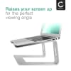 CELLONIC Universelt laptopstativ – ergonomisk kjølende datamaskinstøtte – kompatibel med alle typer bærbare datamaskiner og notebooks