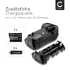 Batteriegriff MB-D15 für Nikon D7100, D7200 - Akkugriff für EN-EL15 Battery Grip - Kamera Hochformatgriff, Multifunktions Handgriff, Vertical Grip