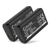 2x Batteri for Panasonic Lumix DC-S1 Lumix DC-S1H Lumix DC-S1R Lumix S1 Lumix S1H Lumix S1R - DMW-BLJ31 3400mAh Reservebatteri