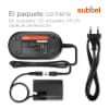 Fuente de Alimentación ACK-E6 8.1V con cable de carga de 3,75m para cámaras Canon EOS 5D Mark II III IV 5DS 5DS R EOS 60D 6D Mark II EOS 70D 7D Mark II videocámaras, SRL, TRL, Alimentador DC Coupler, dummy battery