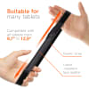 subtel® Stylus Pencil Case for Beskyttende Tablet Stylus Holder Pen Sleeve Pocket Cover Cover Protector med elastisk rem - Sort
