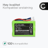 2x Batteri for Bang & Olufsen BEOCOM 6000, BeoCom 1, M6000, M6000 MKII Panasonic KX-T3730 700mAh fra CELLONIC