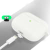 Lomme for Apple AirPods 3 - Silikon, hvit shell pocket tasker
