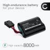 Batteri for Visonic MCS-730, SR740, MCS-740 PowerMax Siren, wireless siren, MCS720B, SR720B - BatCS740 (8000mAh) reservebatteri