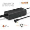 Cargador para notebooks Fujitsu Lifebook A / E / S / T / U - Fuente Alimentación 65W, 19V Cable de Carga 2.6m Alimentador