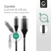 USB-C su HDMI (maschio) 2.0 & 4K 60Hz , cavo adattatore audio-video da smartphone, tablet e portatile a TV, monitor, proiettore – Funziona anche come cavo MHL per collegare telefono e TV