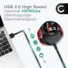 USB Kabel for Huawei Watch GT2e / GT2 / GT / Honor Magic Watch 2 - Ladekabel USB Ledning PVC Datakabel svart