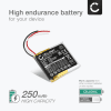 Batteri for Jabra Evolve 65, 75, 80 AHB472625PLT, CP-GN650 (250mAh, 3.7V) fra CELLONIC