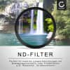 Neutraldichte Filter ND8 für Ø 46mm Graufilter, Langzeitbelichtung