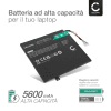 Batteria subtel® AP14A4M, AP14A8M, KT.0020G.004 per notebook Acer Aspire Switch 10 / Aspire Switch 10E / Iconia Tab 10 Affidabile ricambio da 5600mAh Sostituzione ottimale per computer portatile laptop Acer