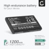 Batteri for Toshiba Camileo P20, Camileo P100, Camileo Air, Camileo B10, B10 Pocket, P100 HD Kameraer 1200mAh fra CELLONIC