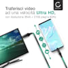 USB-C su HDMI (maschio) 2.0 & 4K 60Hz , cavo adattatore audio-video da smartphone, tablet e portatile a TV, monitor, proiettore – Funziona anche come cavo MHL per collegare telefono e TV