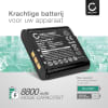 2x Batterij compatibel met PURE Avalon N5 / Evoke D4, D6, F4, H4, H6 Prestige, Jongo S3/S3X, S340b, Sensia 200D Connect - ChargePAK F1, F1 8800mAh vervangende accu reservebatterij extra energie