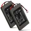 2x Batteri 650mAh