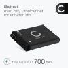Batteri for Samsung DV150F, PL120, ST100, SL600, MV800, PL200, PL100, PL20, ST60, ST30, ST67, BP70A Kameraer 700mAh fra CELLONIC