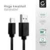 USB Kabel compatibel met Grell TWS/1 - 1,0m Oplaadkabel 3A Snoer PVC USB kabel zwart headset