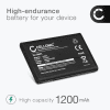 3x Batteri for Telekom Sinus 806, Snom M65, Telefunken FHD 170/5 - A051,10000058 (1200mAh) reservebatteri