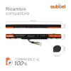 Batteria subtel® AL15A32 per notebook Acer Aspire E5 473/ 474 / 552 / 573 / 574 / 752 / 772 / 773 Affidabile ricambio da 2200mAh Sostituzione ottimale per computer portatile laptop