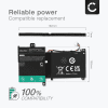 Batteri for HP Pavilion X360 11-K, Pavilion 11 x360 11-F, x360 310 Gen 2, HV02XL, 796219-421, HV02032, TPN-Q164 3400mAh 7.6V fra CELLONIC