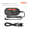 Câble alimentation ca. 3m pour appareil photo Canon PowerShot S5 IS, S3 IS, S1 IS, S2 IS, SX10 IS, SX20 IS, SX1 IS, MV5, ELURA 40 2A (CA-PS700) Chargeur, Câble de Charge