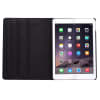 Universellt 360°graders tabletfodral för bl.a. iPad Air 2 (A1566/A1567) surfplatta - svart Konstläder roterbart skyddsskal - tablet flipcase med integrerat stativ