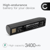 Batteri til Honeywell 1202g, Xenon 5620, 1900, 1902, Voyager 1202 - BAT-SCN01, 10000049512 (3400mAh) Reservebatteri
