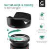 CELLONIC® Vervanging Zonnekap voor bajonet ES-65B voor Canon RF 50mm F1.8 STM lens, zonnekap van Plastic