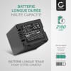 Batterie 2100mAh pour appareil photo Hitachi DZ-BX35, DZ-MV730, DZ-MV550 - Remplacement modèle DZ-BP07 DZ-BP14 DZ-BP21