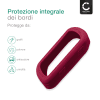 Protezione CELLONIC® silicone compatibile con Garmin Edge 540 / Edge 840 Custodia cover in Silicone assorbi-urti, case per navigatore su bici, bumper vino rosso