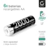 6x Battery for PURE One Maxi Series 3s 6x AA 2600mAh Battery Replacement